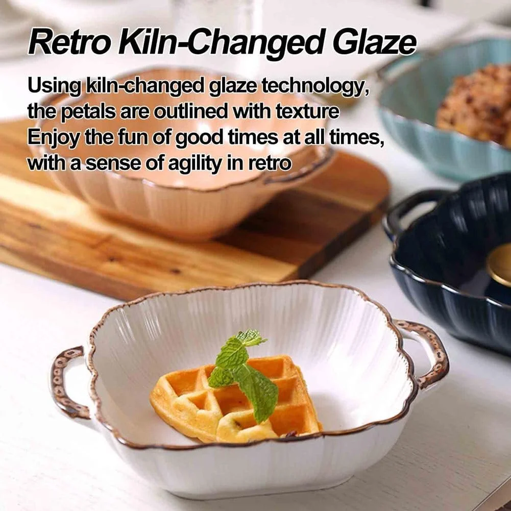 Форма для запекания Dxcaicc прямоугольная с двойными ручками текстурированная оранжевая, фото №3