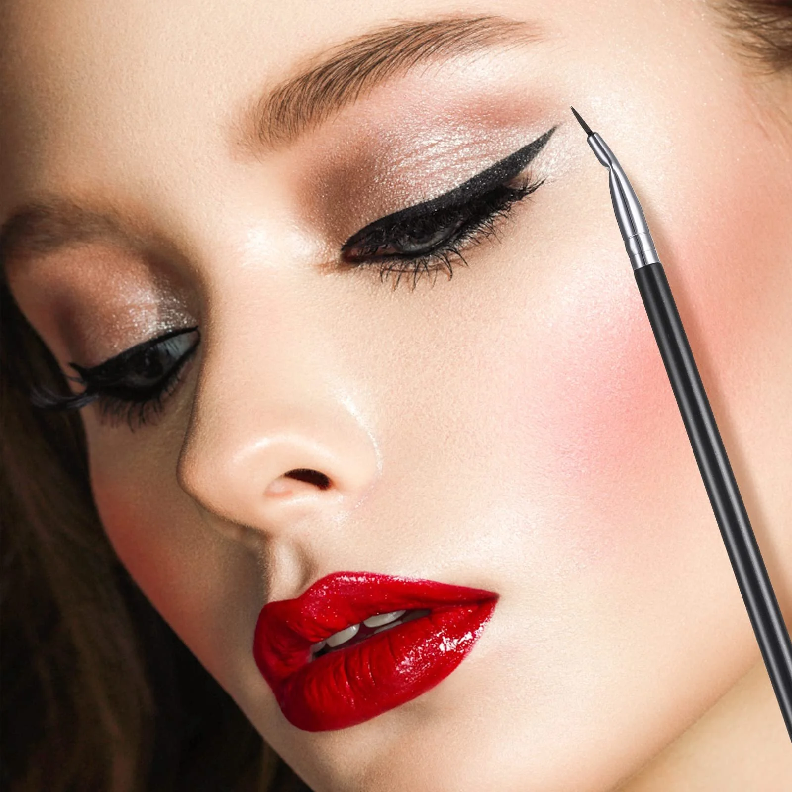 Набор кистей Lusofie 3 шт. для подводки для глаз, фото №6 Набор кистей Lusofie 3 шт. для подводки для глаз, фото №6