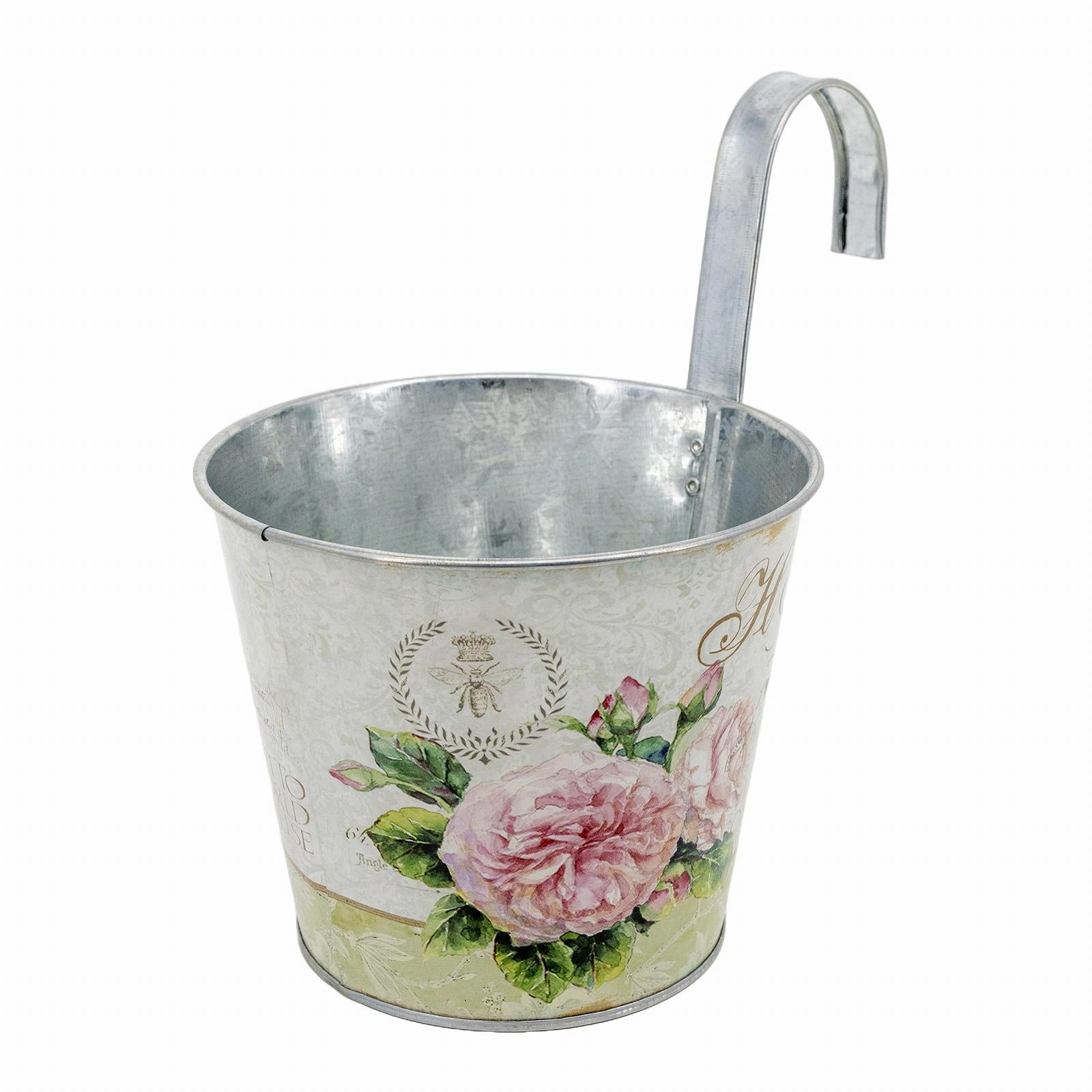 Підвісне металеве кашпо DARO DEKO Carnation 15 x 13 см 2 шт., фото №5 Підвісне металеве кашпо DARO DEKO Carnation 15 x 13 см 2 шт., фото №5