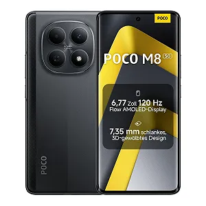 Смартфон Xiaomi Poco M8 5G 8 GB RAM + 256 GB 6.77 дюйма 120 Гц Flow AMOLED Snapdragon 6 Gen 3 50 MP Black - Фото 1