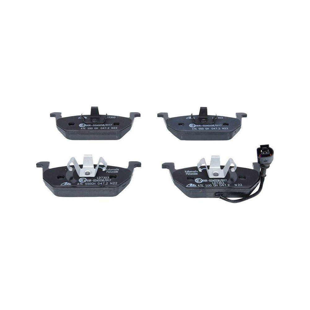 Комплект гальмівних колодок, дискове гальмо ATE Ceramic 13.0470-7303.2 для SEAT SKODA VAG, фото №1