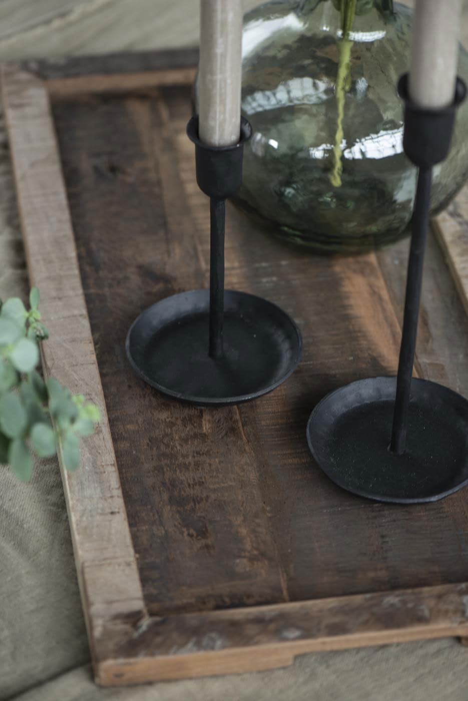 Подсвечник LS-LebenStil Vintage Ribe 24 см Iron Black Matt для узких свечей, фото №7