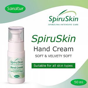 Крем для рук Sanatur SpiruSkin 50 мл Для всех типов кожи synthetic.ua - Фото 1