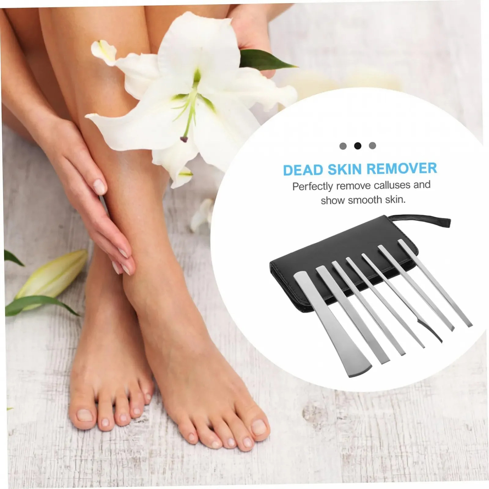 Набор для педикюра CALLARON Инструменты для удаления ороговевшей кожи для дома и салона Praktische Pu-tasche, фото №8 Набор для педикюра CALLARON Инструменты для удаления ороговевшей кожи для дома и салона Praktische Pu-tasche, фото №8