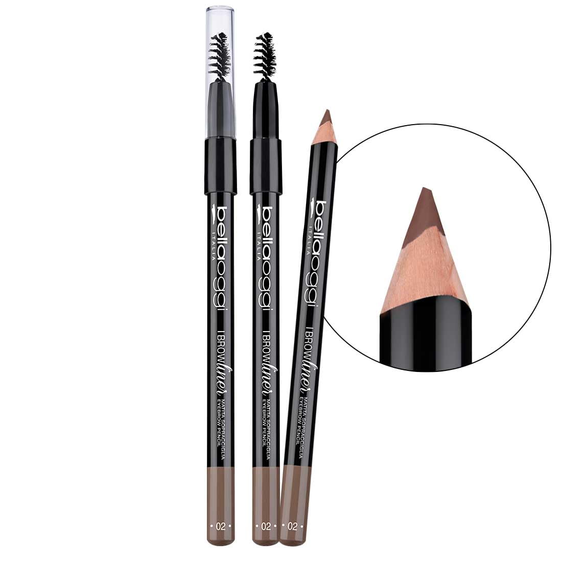 Brow Liner Bellaoggi 002 Brown, фото №2 Brow Liner Bellaoggi 002 Brown, фото №2