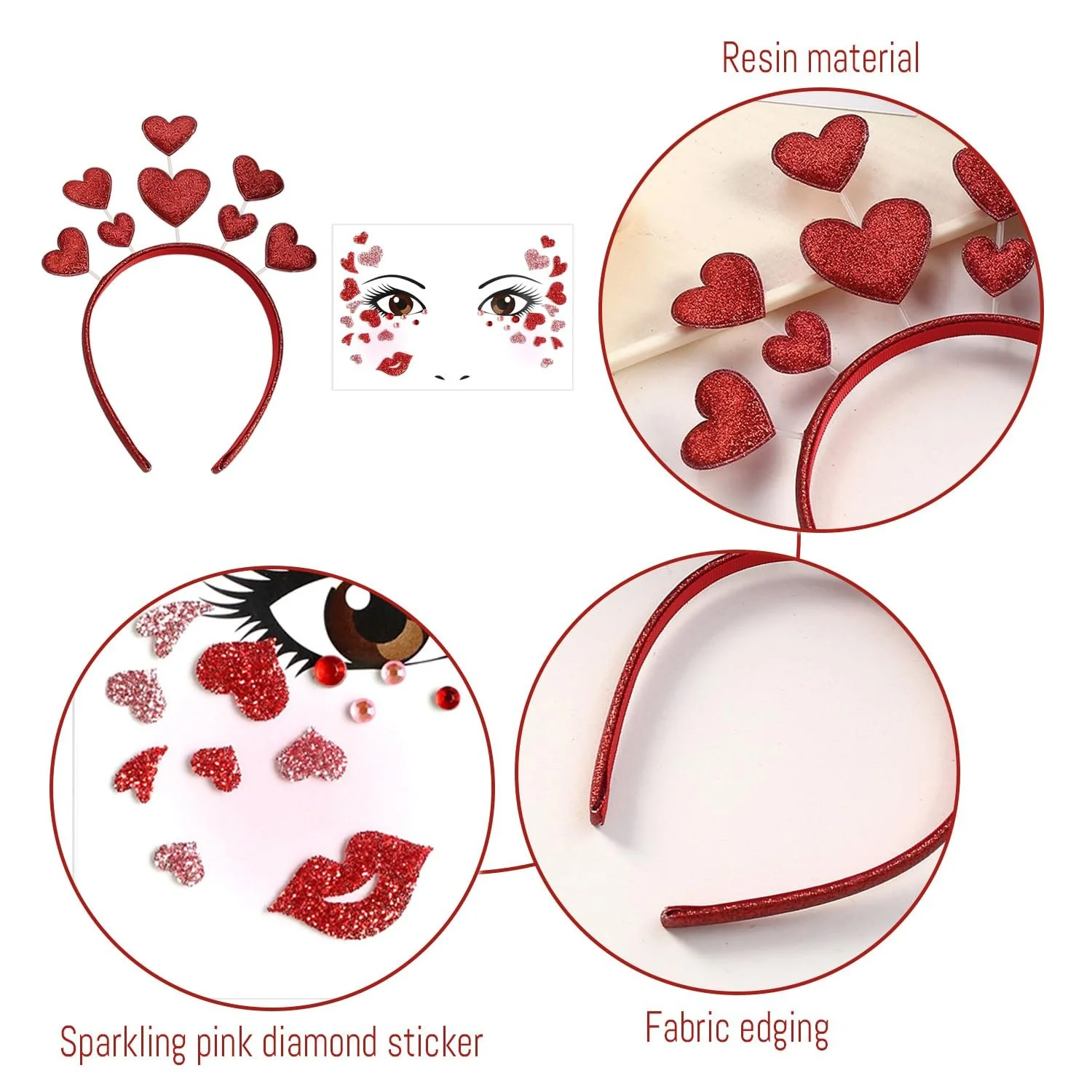 Обруч Love Красный, фото №3