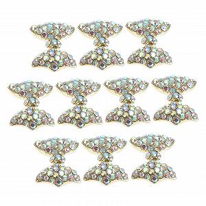 Украшения для ногтей Бантики, 10 шт, сплав - Фото 1