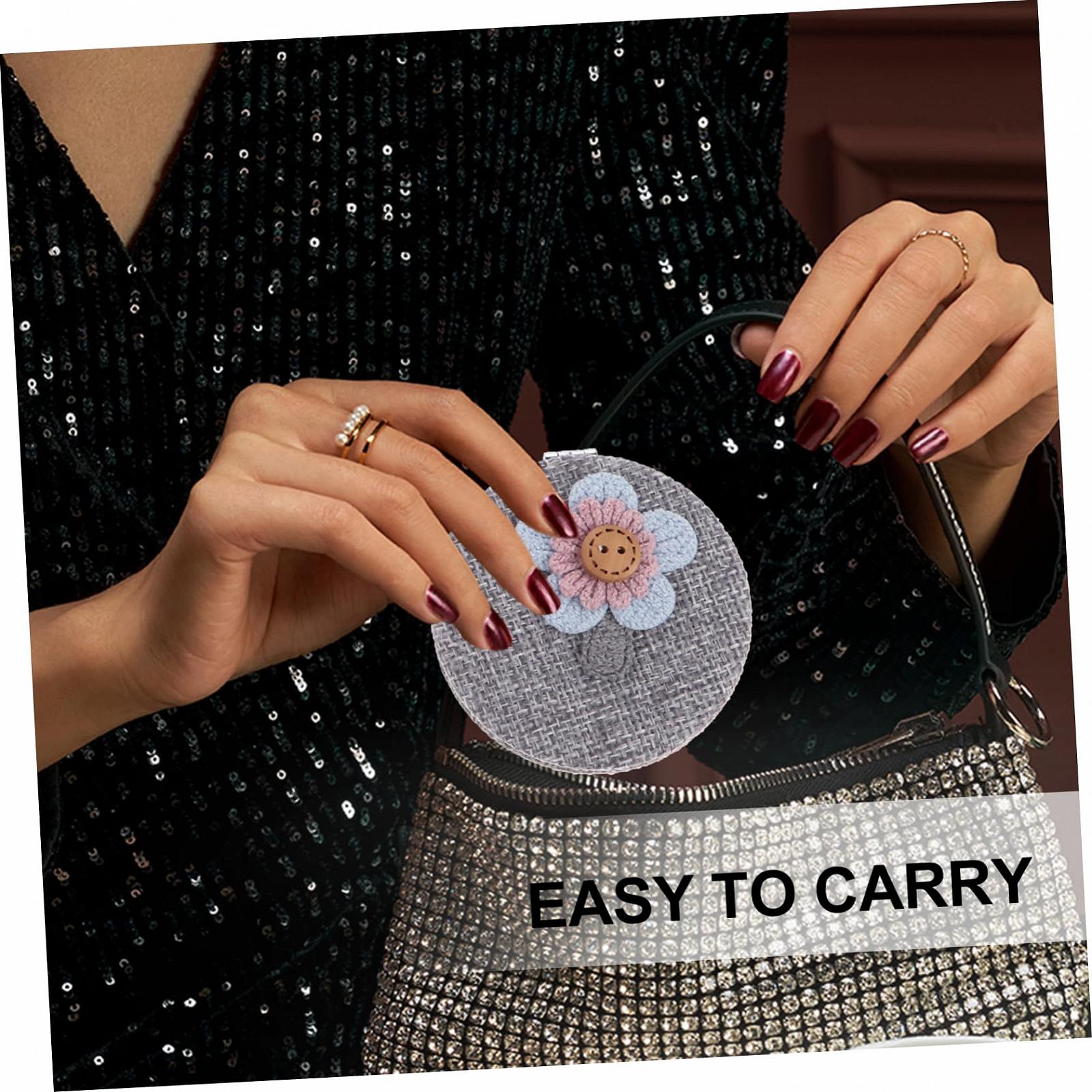 Ручное зеркало Angoily 6 STK из ткани одностороннее маленькое карманное зеркальце Retro ABS, фото №2 Ручное зеркало Angoily 6 STK из ткани одностороннее маленькое карманное зеркальце Retro ABS, фото №2