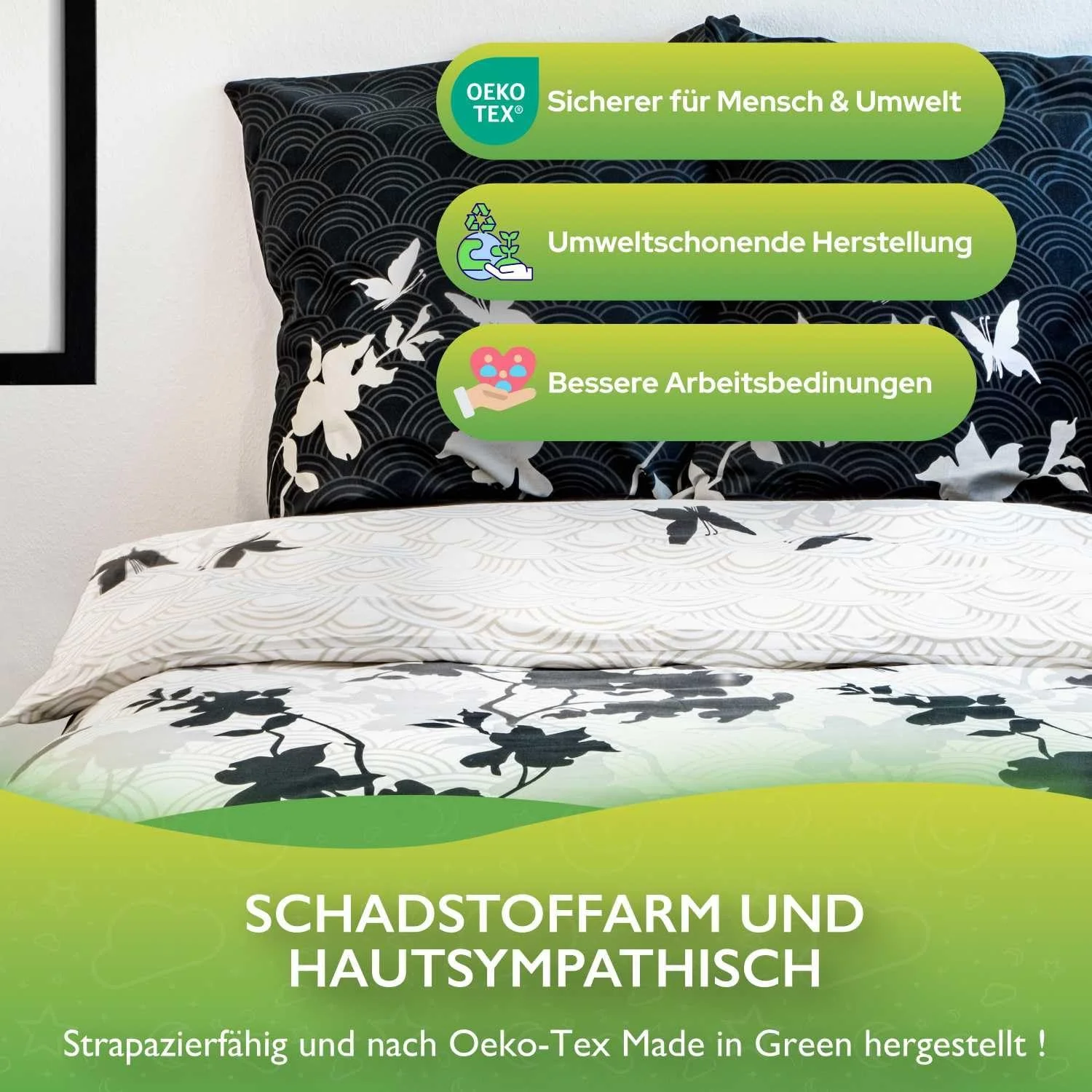 Постільна білизна etérea Renforcé Osaka Butterflies бавовна, фото №4