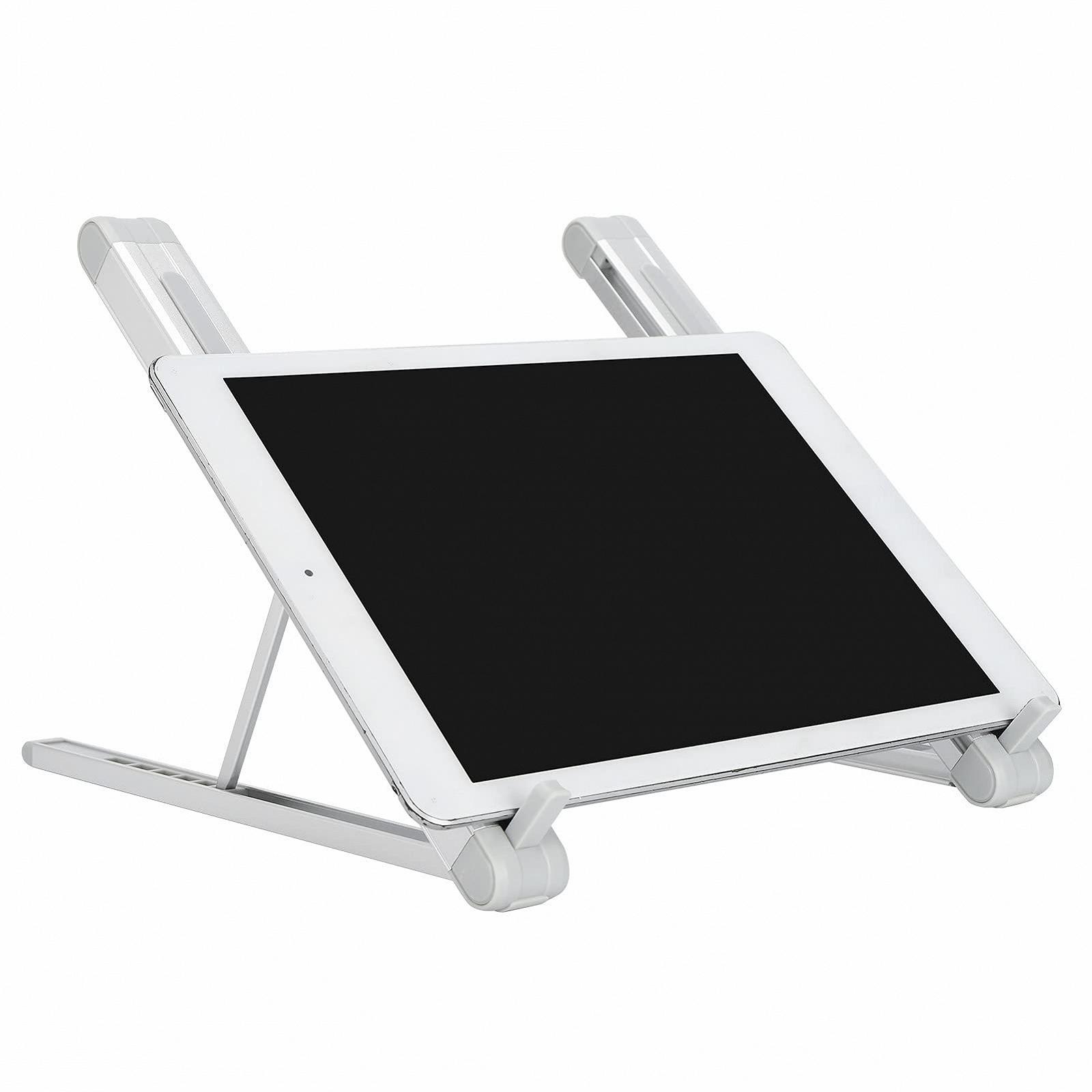 Підставка для планшета складана телескопічна портативна Multi-Grear срібляста, фото №6