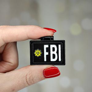 Металлический значок булавка Спецагент Малдер Секретные материалы synthetic.ua - Фото 1