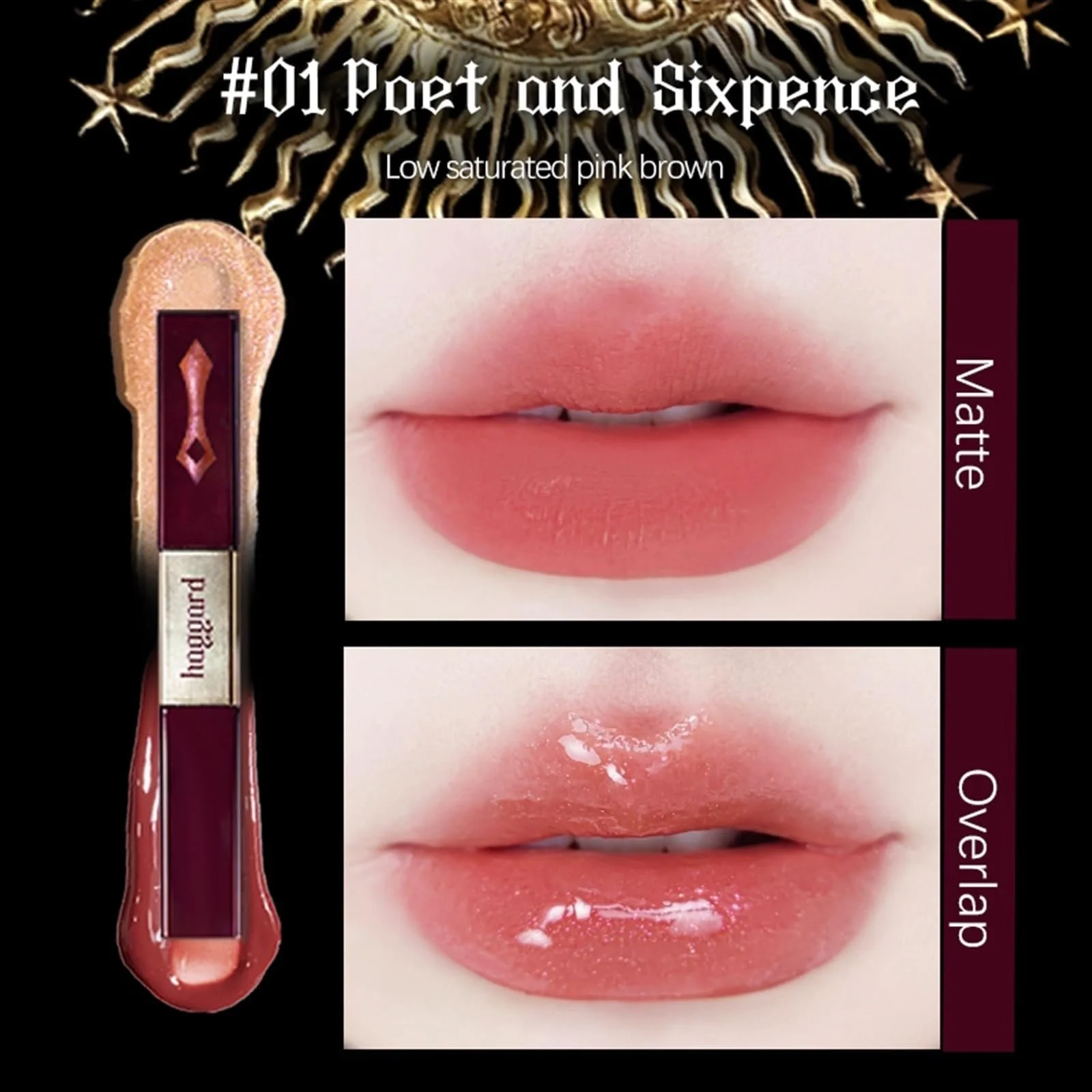 Блиск для губ Qixfyze Haggard Scepter Series Двосторонній, фото №2