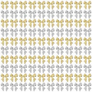 Прикраса для нігтів (100 шт.) Золотий, Срібний - Фото 1