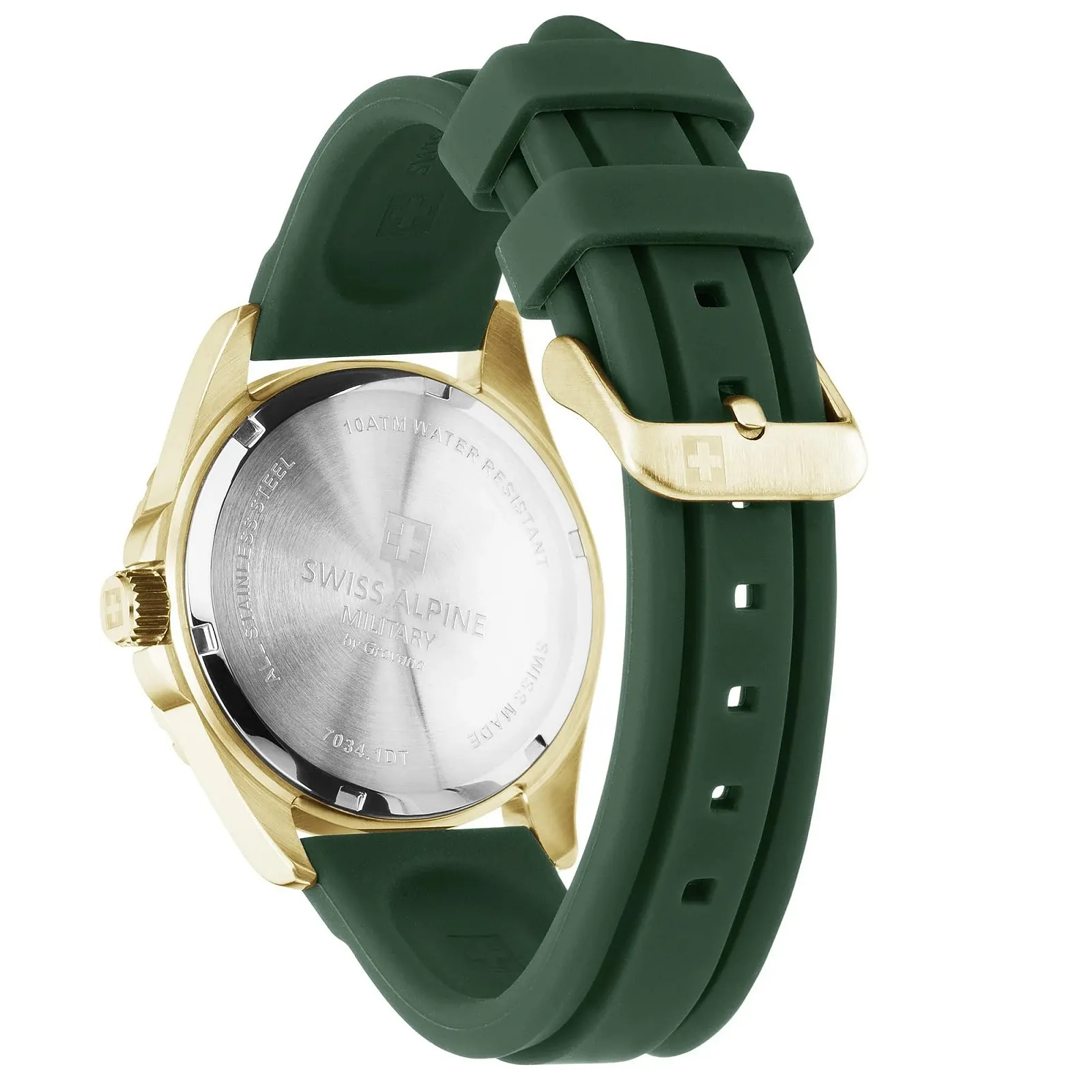 Часы мужские Swiss Alpine Military кварцевые аналоговые 7034.1814SAM, силиконовый ремешок, фото №3 Часы мужские Swiss Alpine Military кварцевые аналоговые 7034.1814SAM, силиконовый ремешок, фото №3