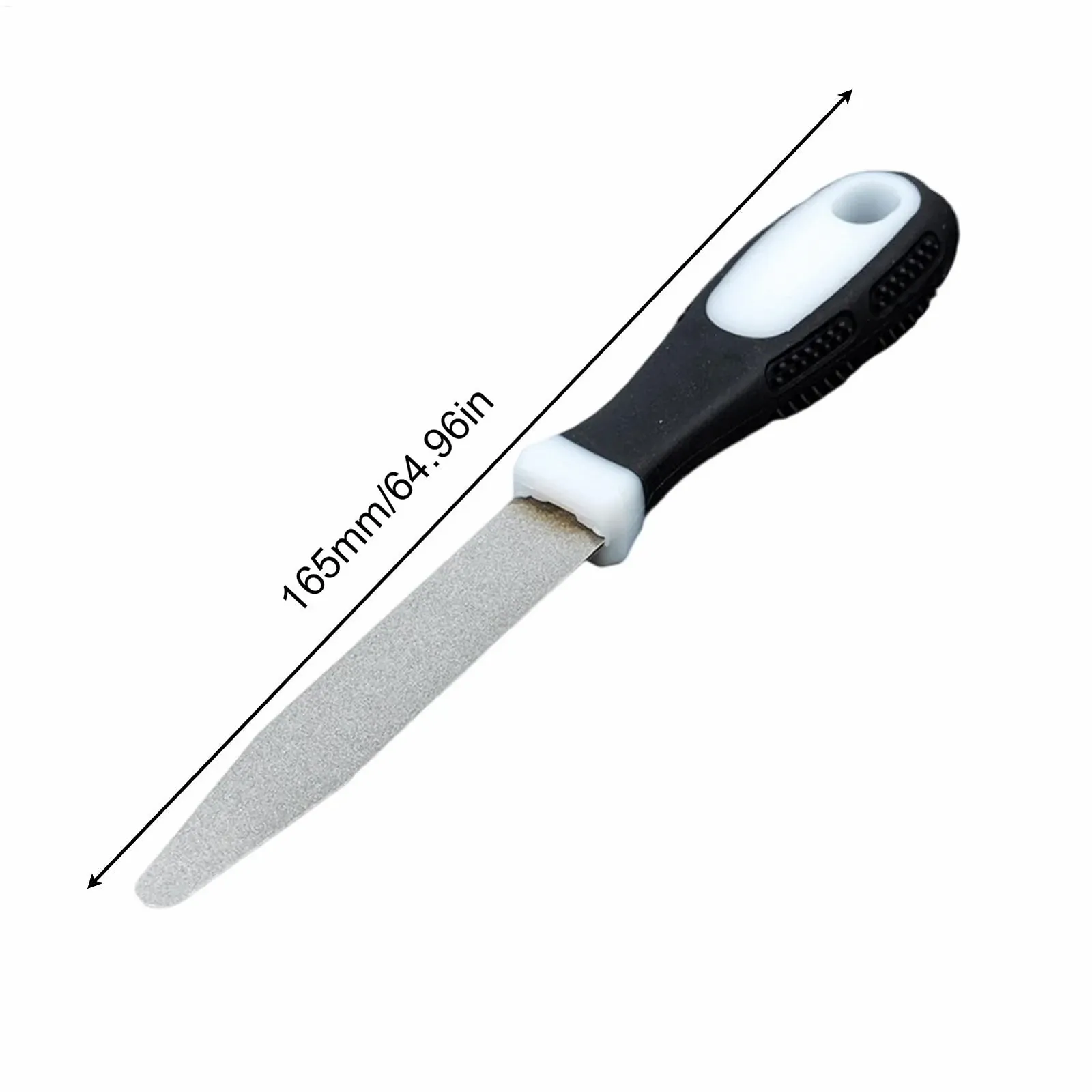 Точильный камень двухсторонний с эргономичной ручкой для сада и кухни, фото №5