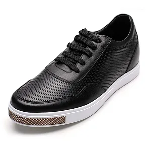 Кроссовки CHAMARIPA для увеличения роста мужские дышащие сетчатые кожаные +6 см - H71C26K175D - Фото 1