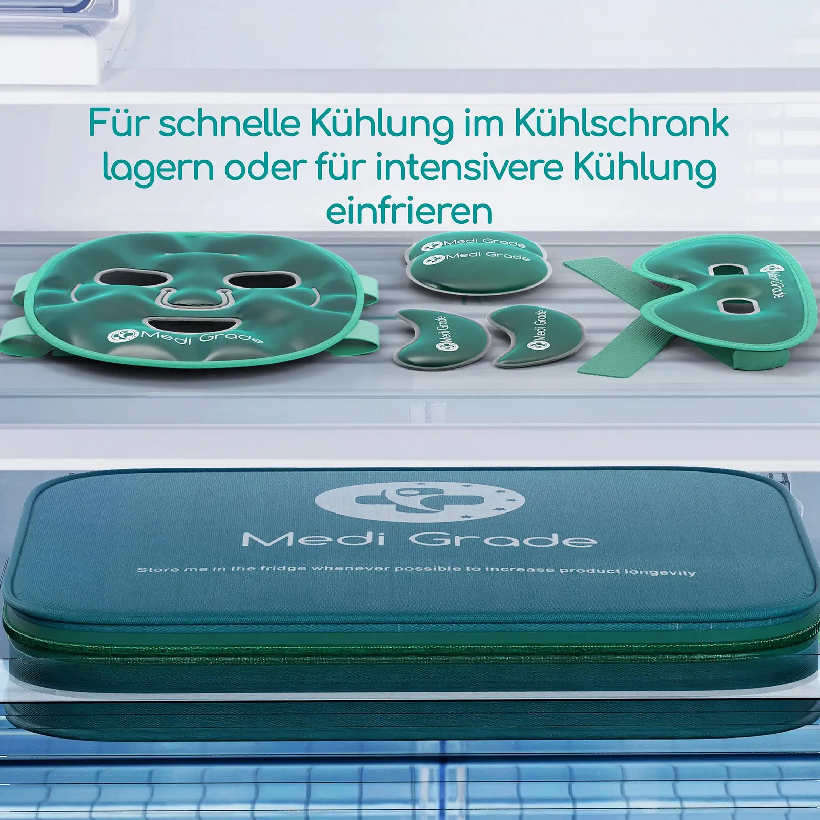 Охлаждающая Маска Medi Grade для Лица и Охлаждающие Пады для Глаз с Гелевой Технологией, для Глаз, для Удаления Темных Кругов, Уменьшает Отёчность, с Холодильной Сумкой, фото №5 Охлаждающая Маска Medi Grade для Лица и Охлаждающие Пады для Глаз с Гелевой Технологией, для Глаз, для Удаления Темных Кругов, Уменьшает Отёчность, с Холодильной Сумкой, фото №5