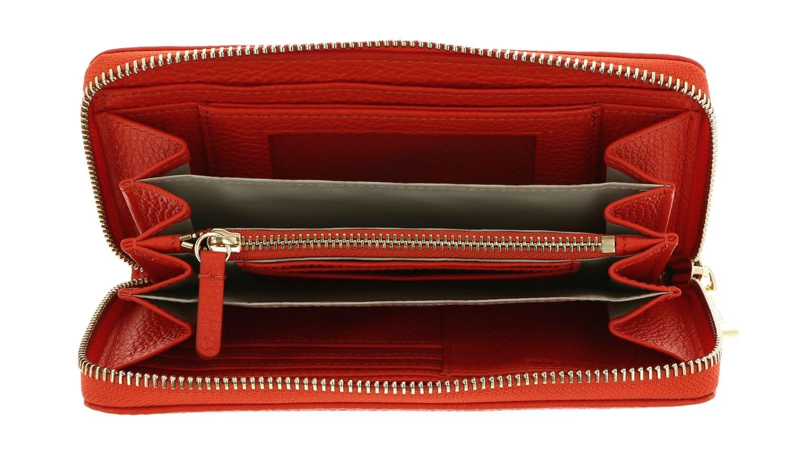 Кошелек Coccinelle Metallic Soft из кожи Grained Leather Gazpacho, gazpacho, фото №2
