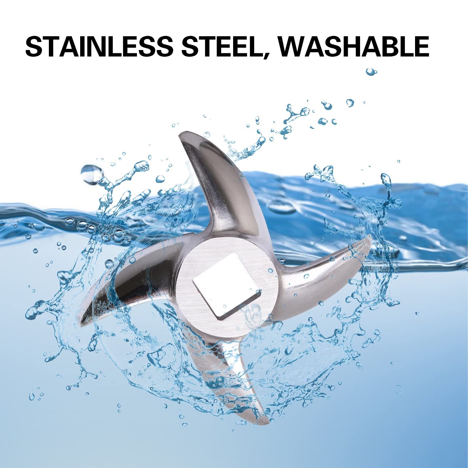 Ніж для м'ясорубки 12# Хрестоподібний Stainless Steel, фото №4