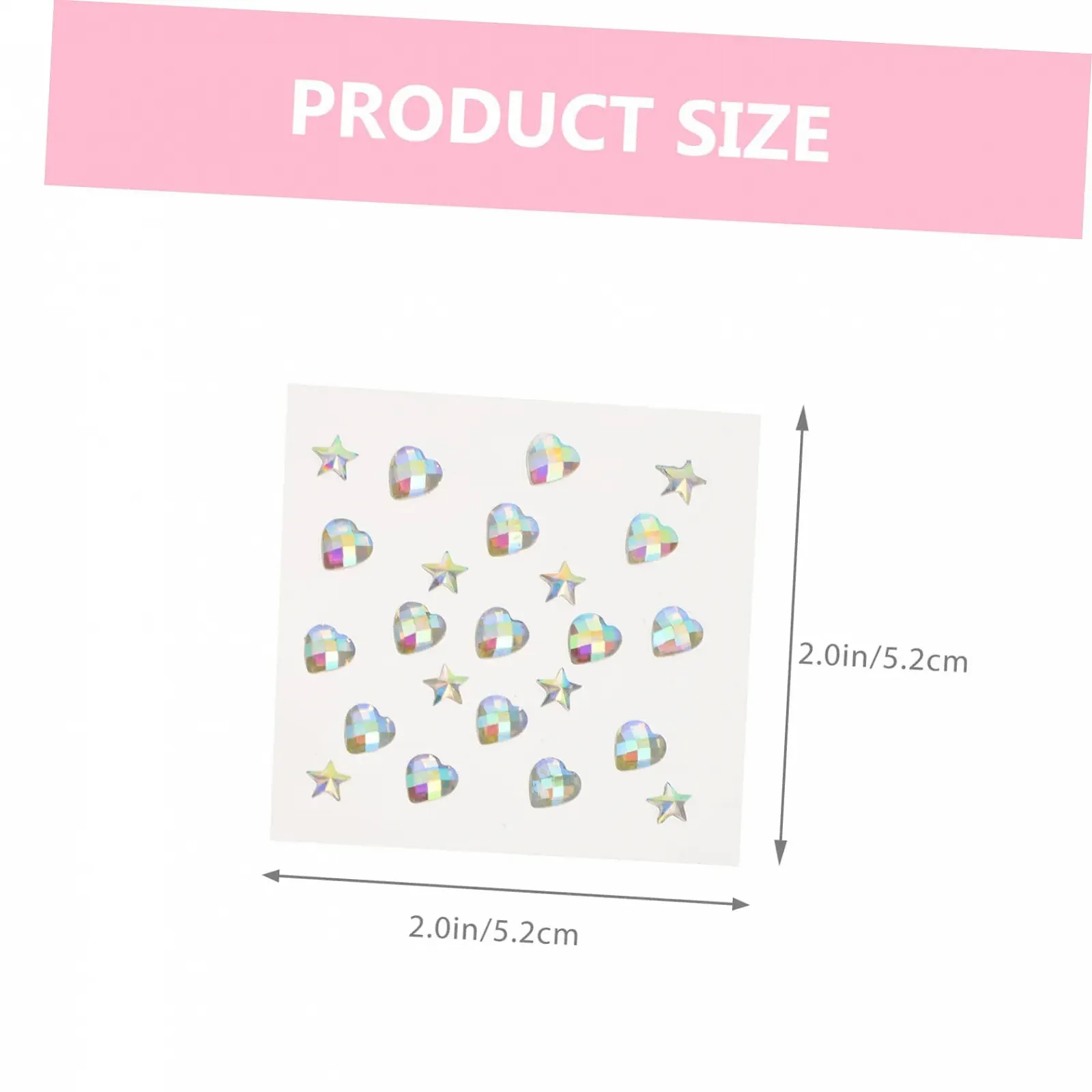 Стразы для ногтей Healeved 20 листов, самоклеящиеся, разных цветов, фото №8