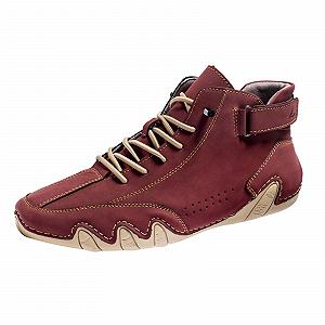 Ботинки Italian Handmade High Leather Chukka Lace Up Легкие Нескользящие Outdoor Hiking Velcro Unisex - Фото 1