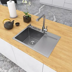 Накладна кухонна мийка з крилом Nett NS-6045(R/L) ціна на synthetic.ua - Фото 1 Накладна кухонна мийка з крилом Nett NS-6045(R/L) synthetic.ua - Фото 1