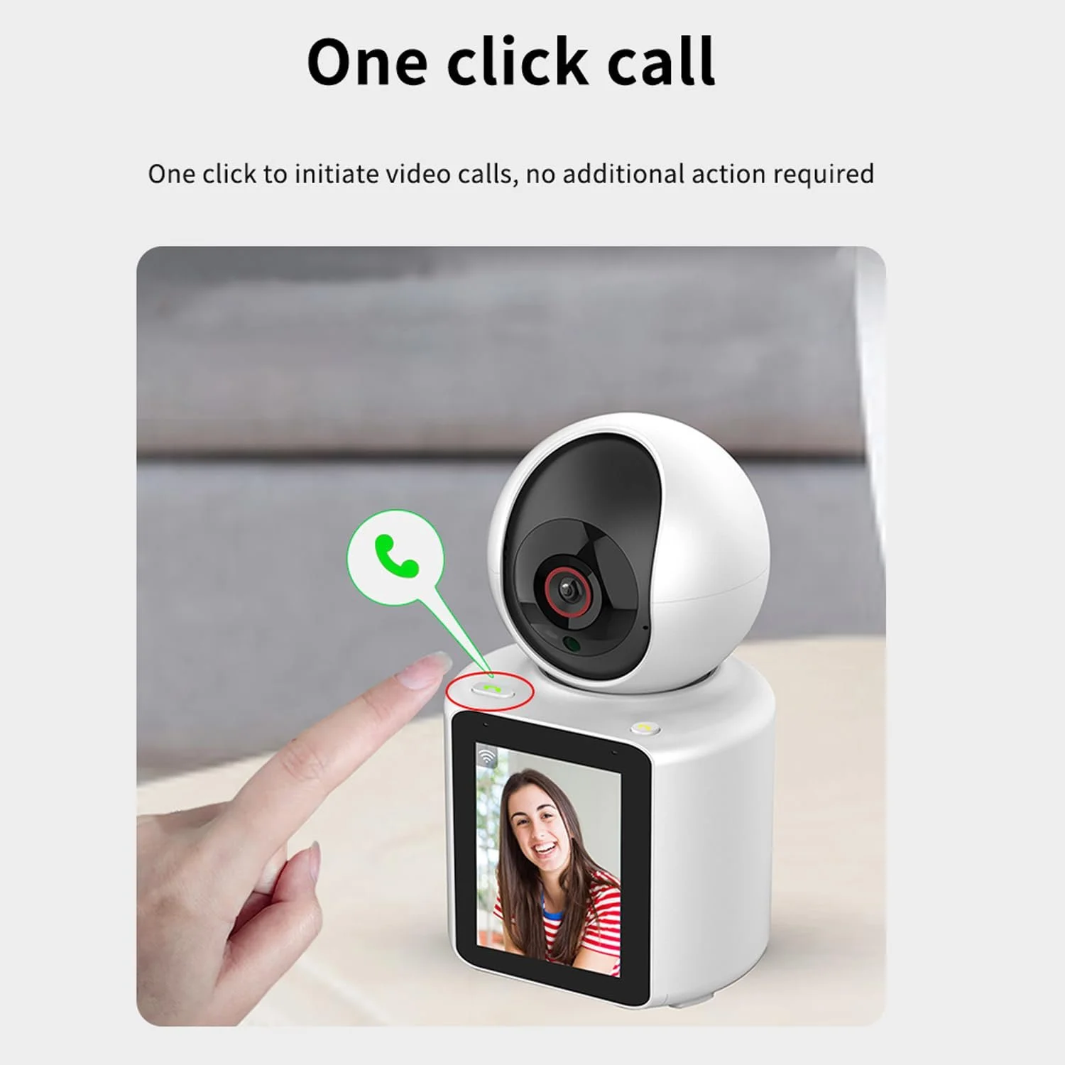 Смарт-відеоняня 2.8" 1080p HD WiFi 360° Night Vision, фото №5