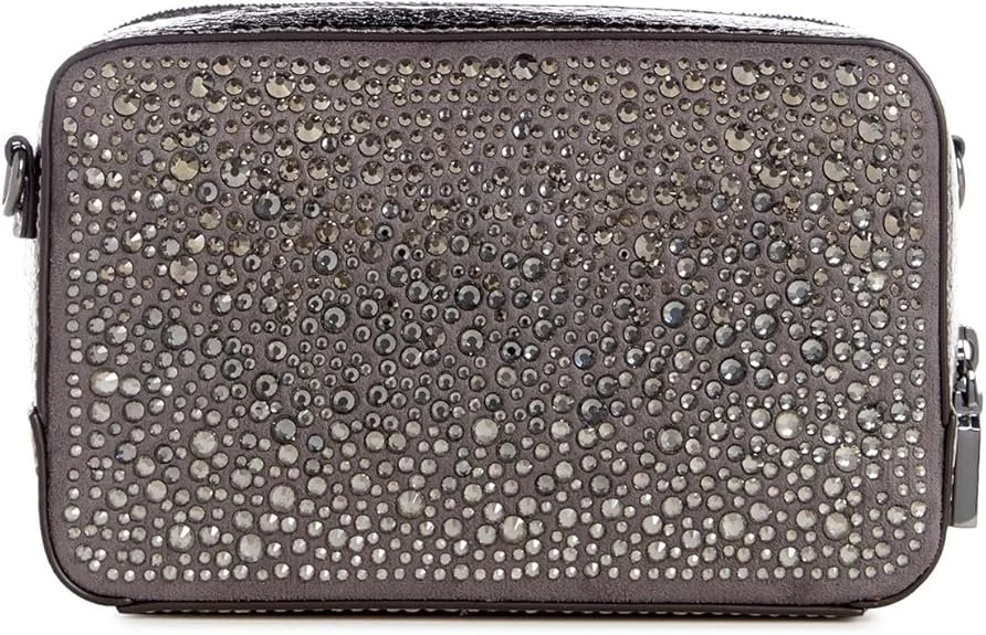 Женская текстильная сумка Guess - Lua Mini Crossbody Top Zip Серебристый, фото №3