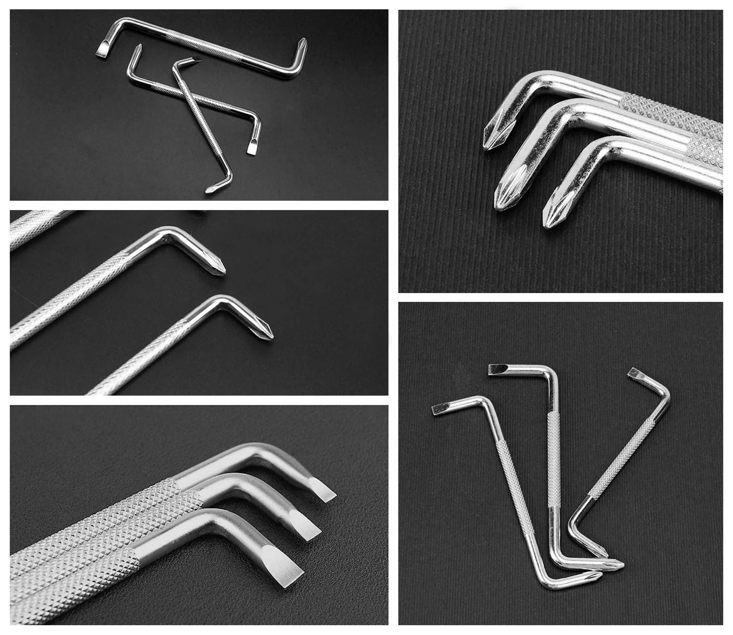 Набір викруток SITAKE 3 шт. з зсувом з магнітною Z-подібною викруткою з хрестовою і плоскою головкою, фото №5