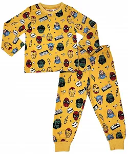 Пижама Marvel Spiderman Hulk Iron Man & Captain America С длинными рукавами - Фото 1