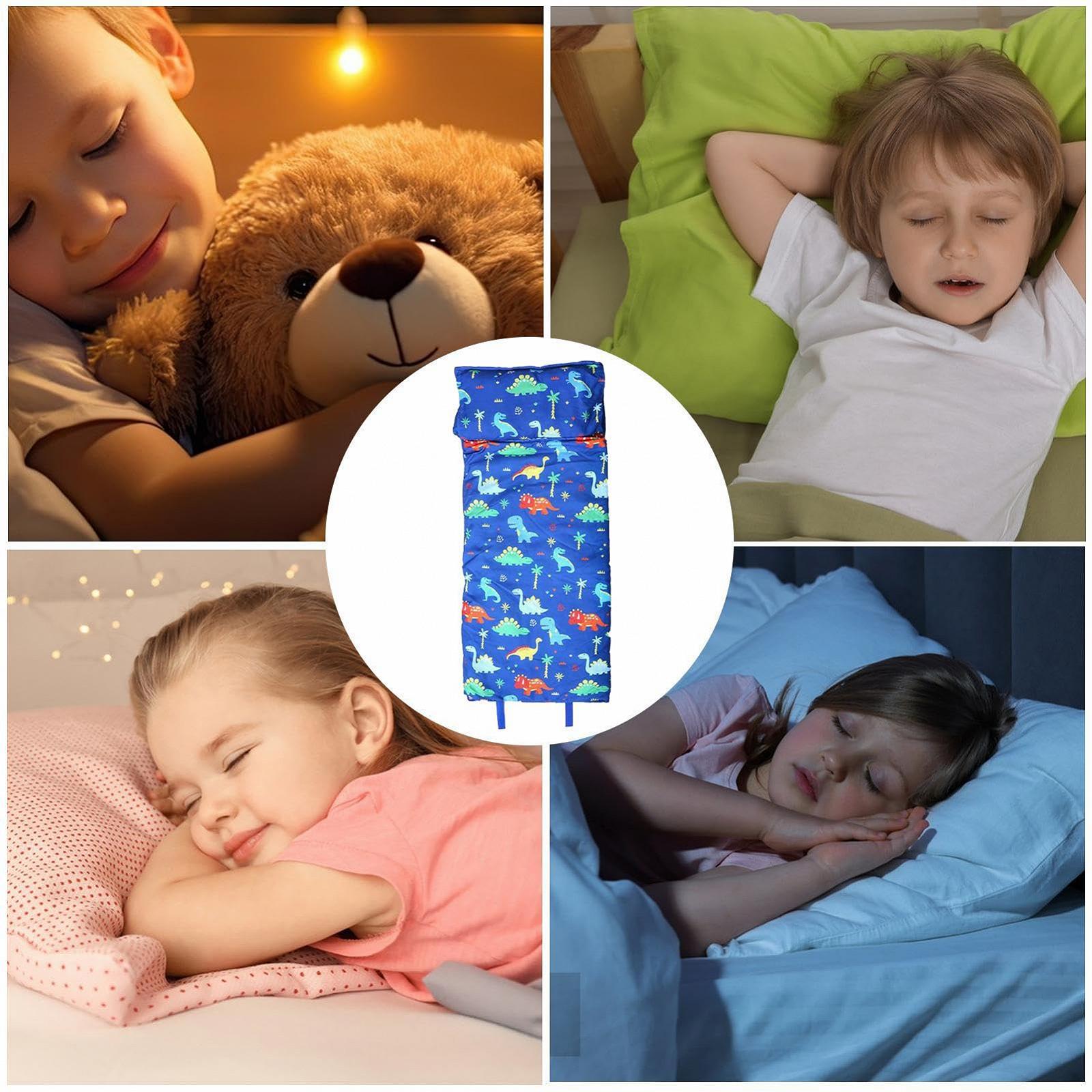 Спальный мешок Cosy Rollable с встроенной подушкой и одеялом 120 x 50 см белый/синий, фото №5