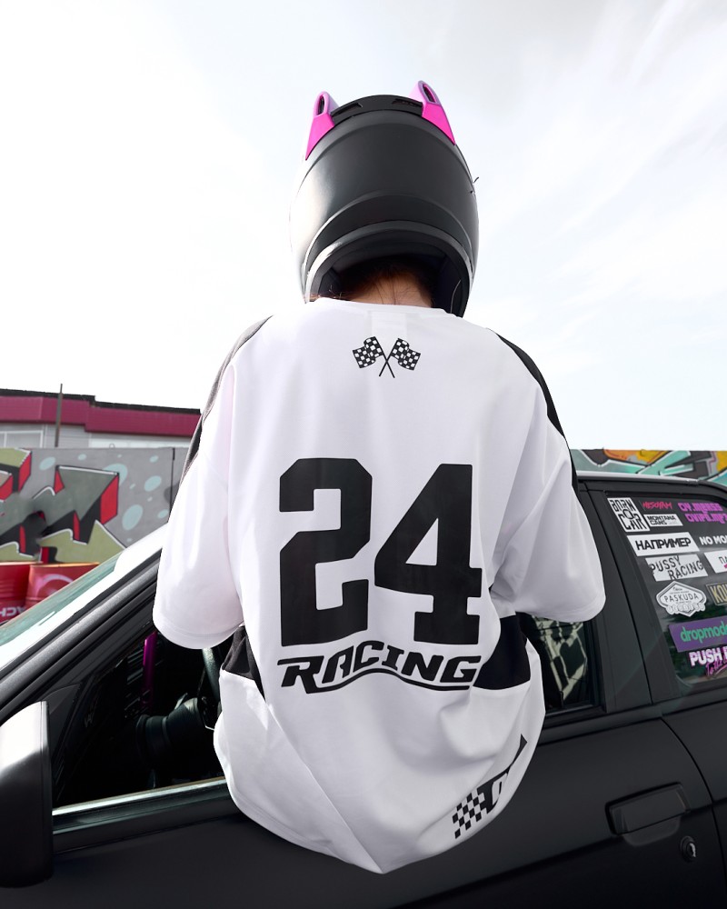 Футболка оверсайз Ogonpushka Flag біла, фото №6