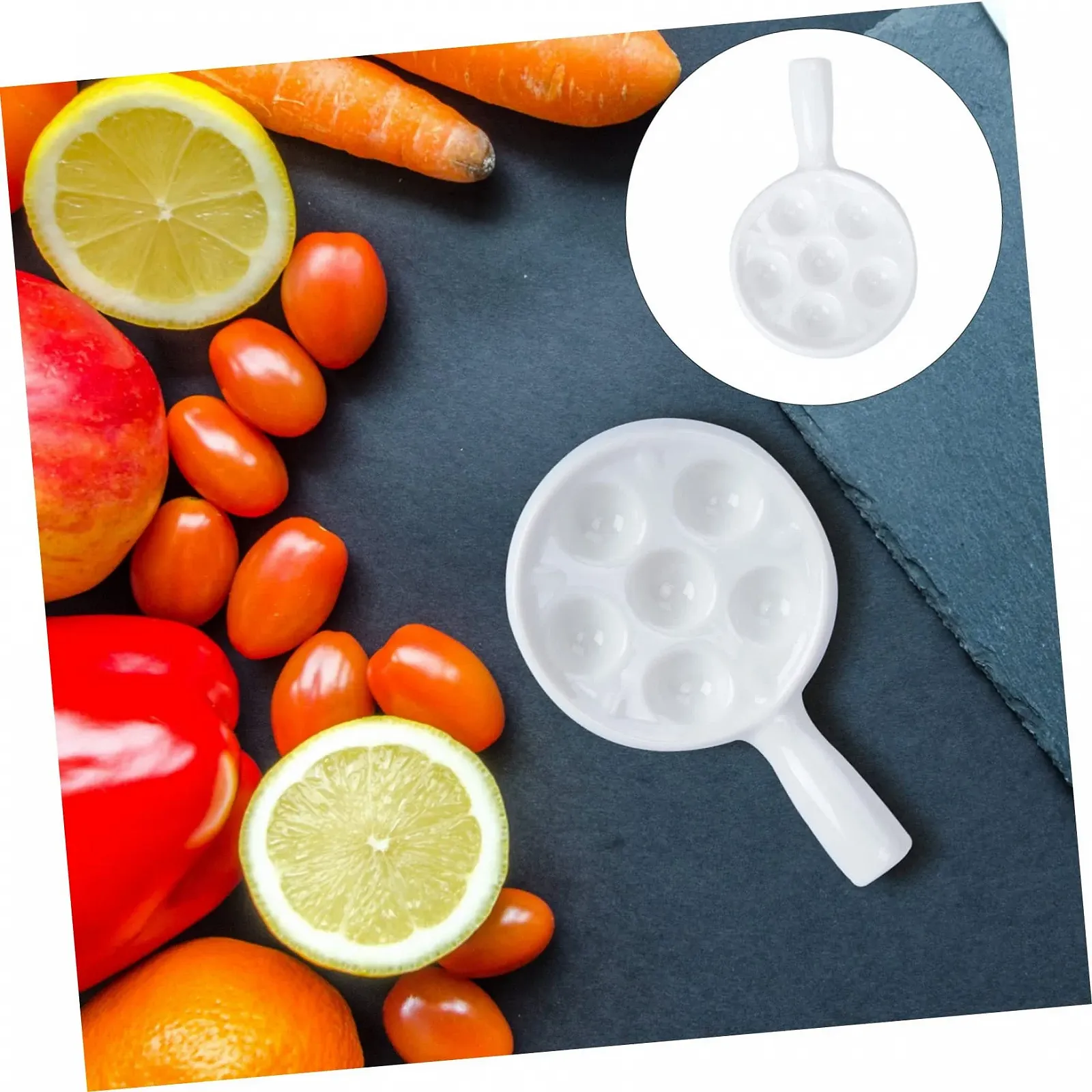 Форма для равликів VALICLUD Керамічна 6 отворів біла, фото №6 Форма для равликів VALICLUD Керамічна 6 отворів біла, фото №6