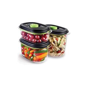 Набір вакуумних контейнерів для їжі FoodSaver Preserve & Marinate 3 шт. 700 мл 1.2 л 1.8 л Tritan - Фото 1