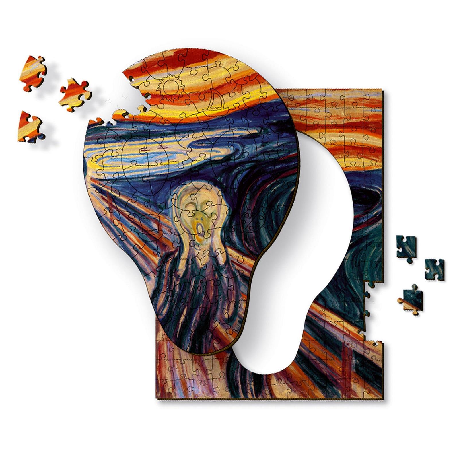 Дерев'яний пазл Trefl Artistic Wooden Puzzle The Scream, Edvard Munch 200 елементів, фото №1