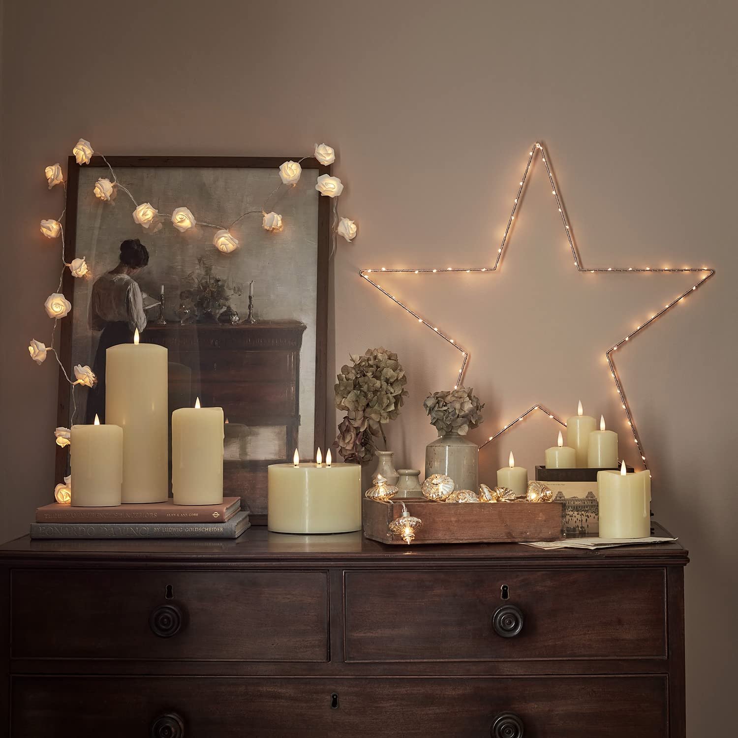 Гірлянда Lights4fun Rose White 20 LED на батарейках, фото №6