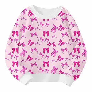 Пуловер для мальчиков и девочек, Толстовки и свитшоты для малышей, детский пуловер с принтом, повседневная мягкая удобная верхняя одежда с длинными рукавами для ежедневного использования осенью/зимой, размер 134 - Фото 1