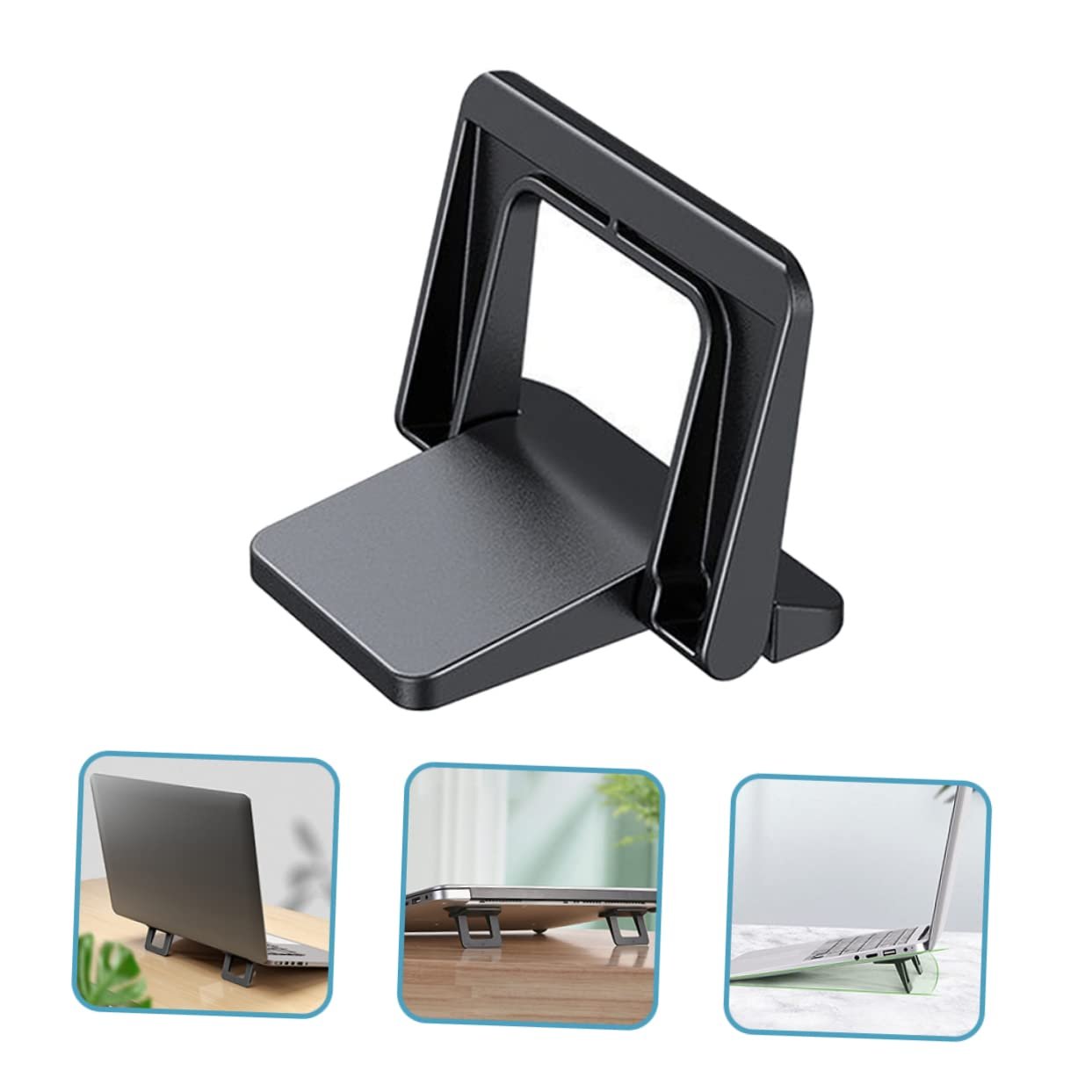 Подставка для ноутбука складная (1 пара) Регулируемая по высоте, эргономичная, стабильная, оптимальная для ноутбуков, фото №7