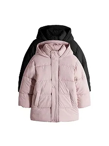 Комплект длинных стеганых пальто для девочек THE SET, 2 шт - Фото 1