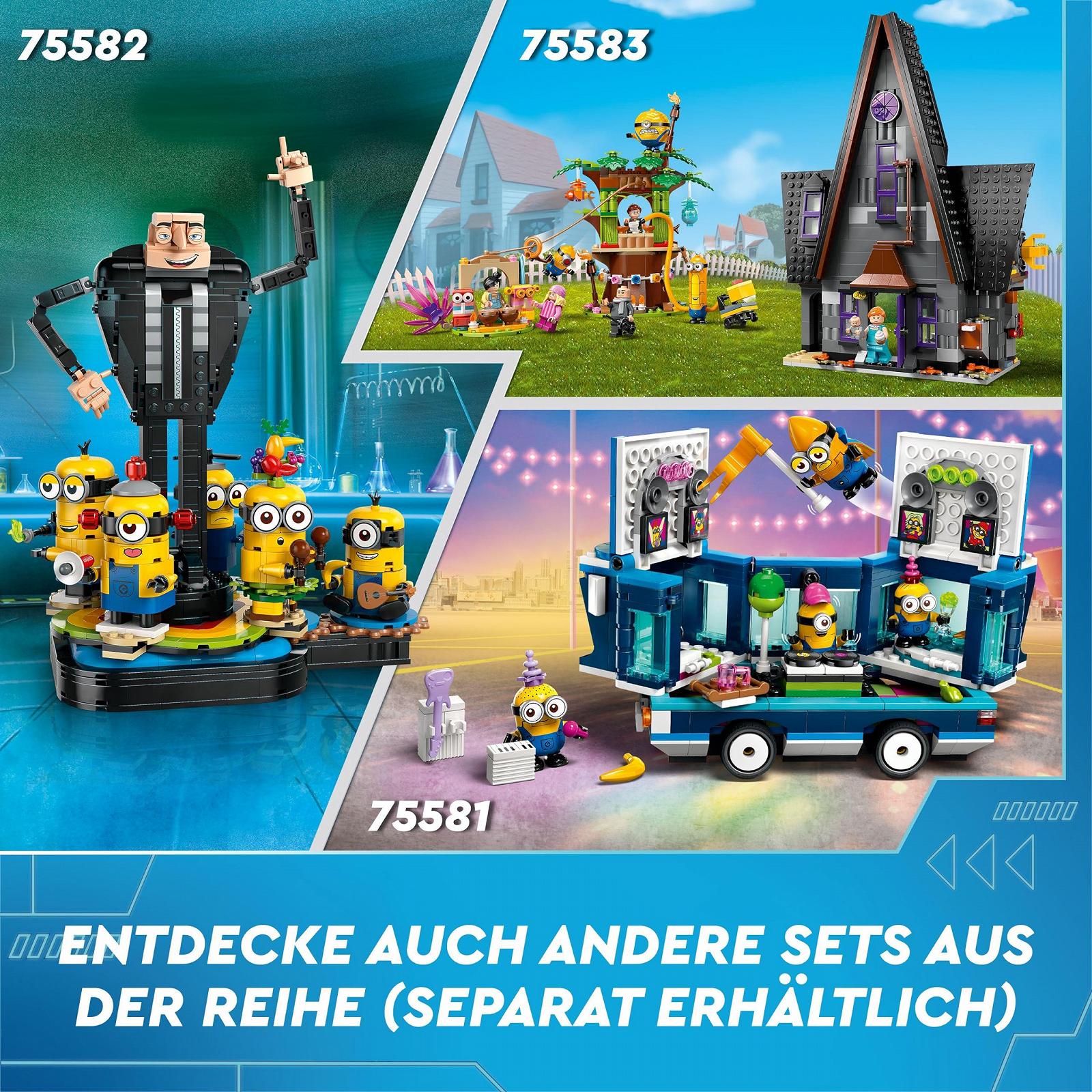 Конструктор Lego Despicable Me 4 Minions і Сімейний особняк Гру фільмовий ігровий набір для дітей 75583, фото №7