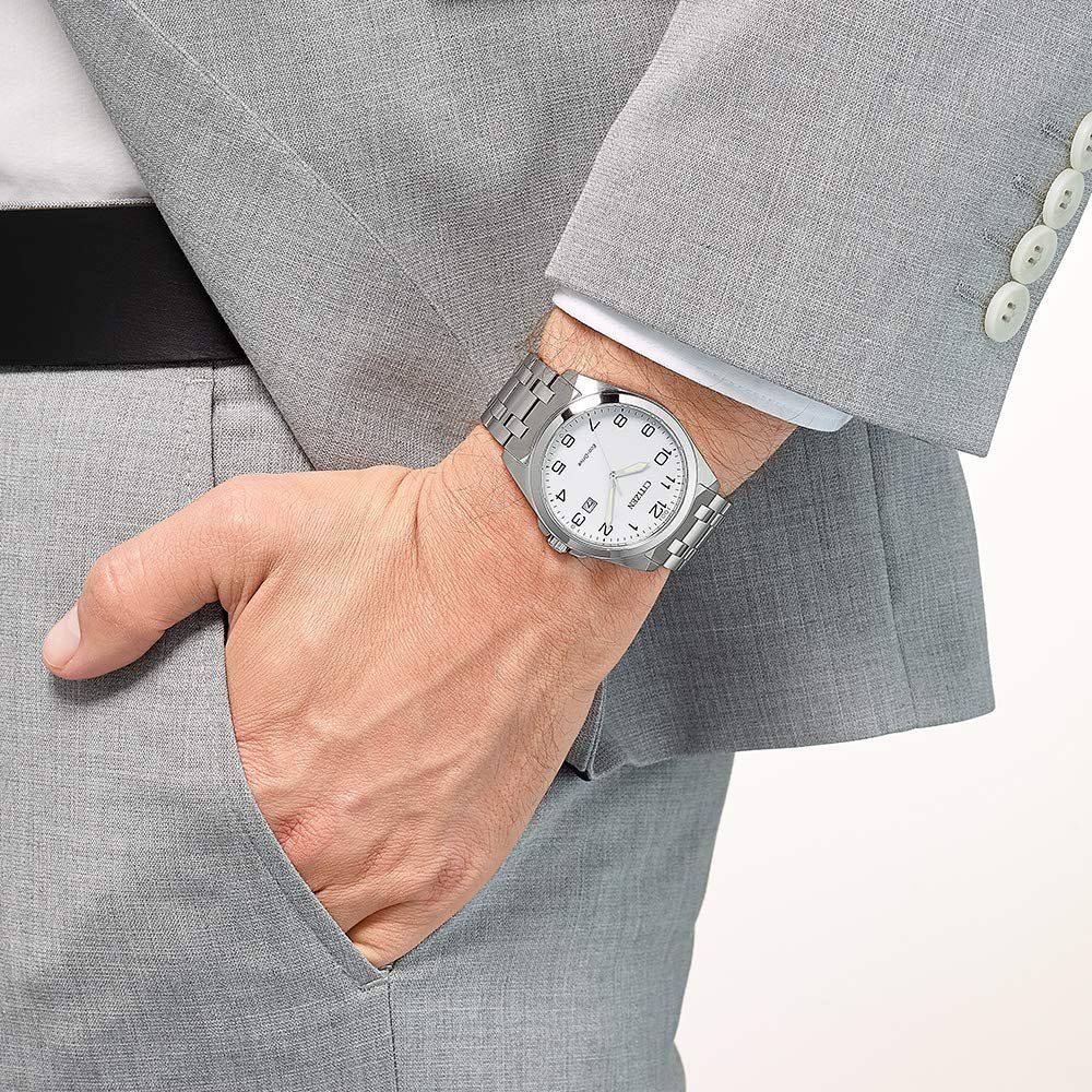 Годинник Чоловічий CITIZEN Eco-Drive Saphire BM7108-81A Сріблястий, Браслет, фото №5
