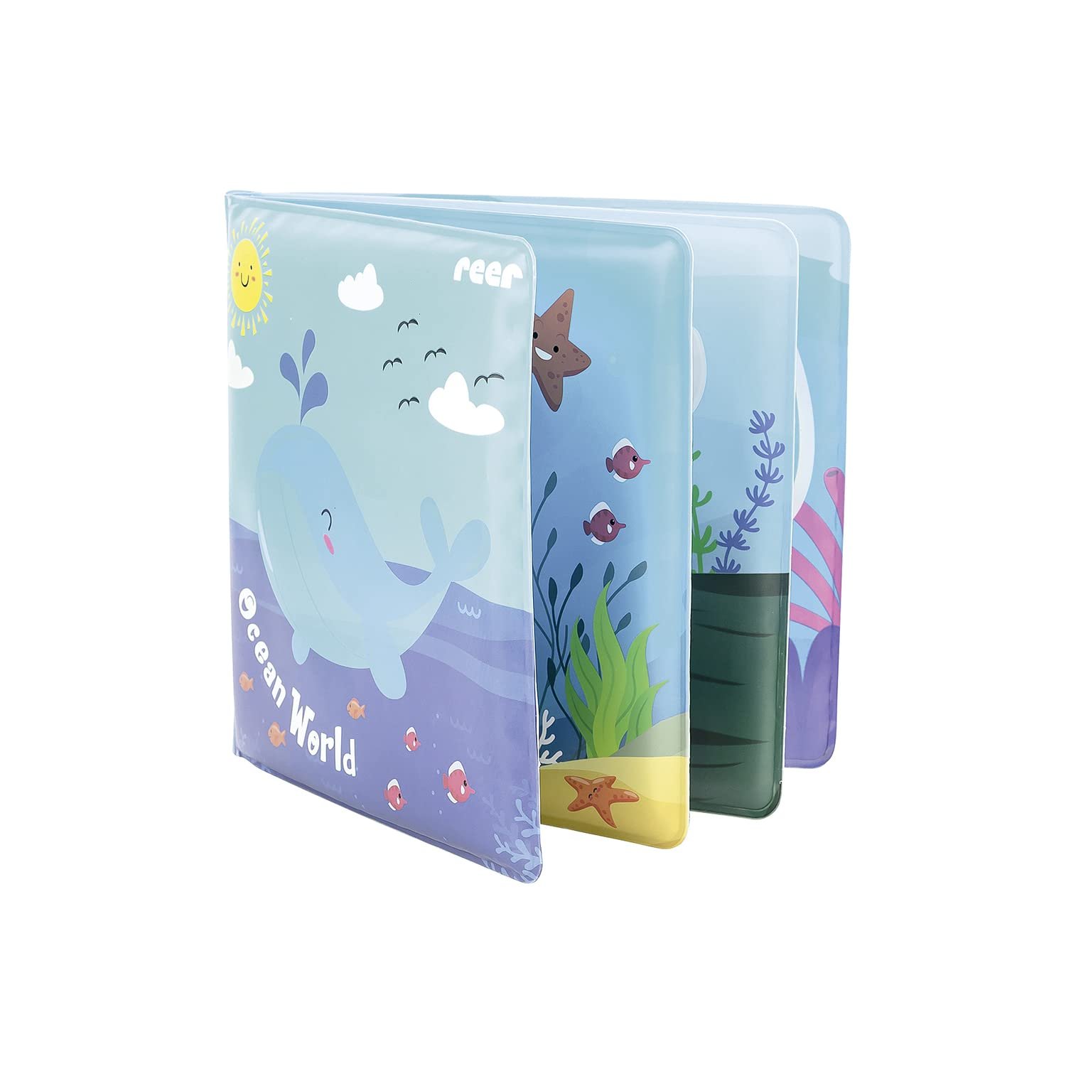 Книжка для ванни Reer MyHappyBath Чарівна зі зміною кольору та пискавкою, кольорова, фото №2