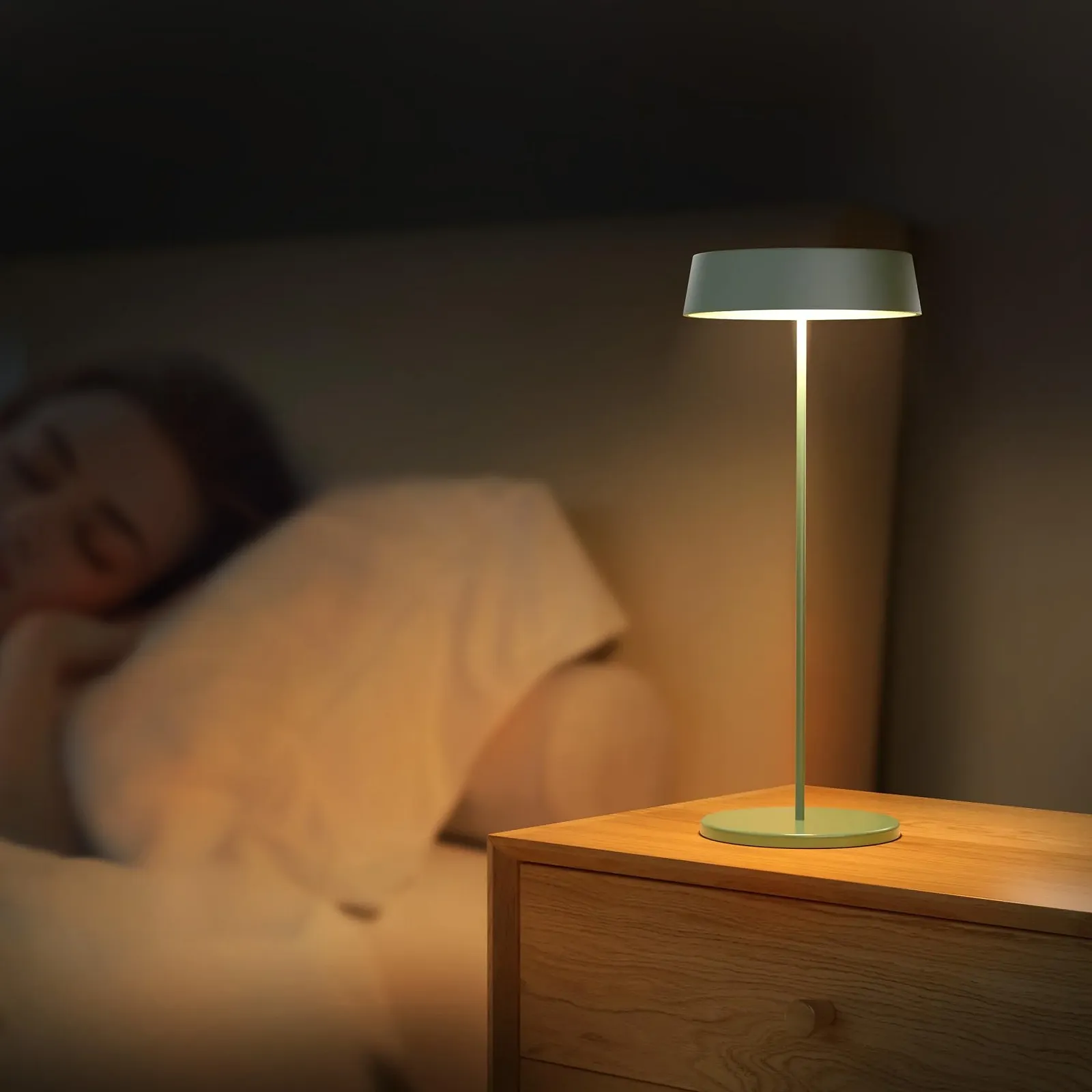 Настільна лампа Palmina 901 LED Регульована яскравість 4400 mAh Бездротова IP54 Зелена, фото №6