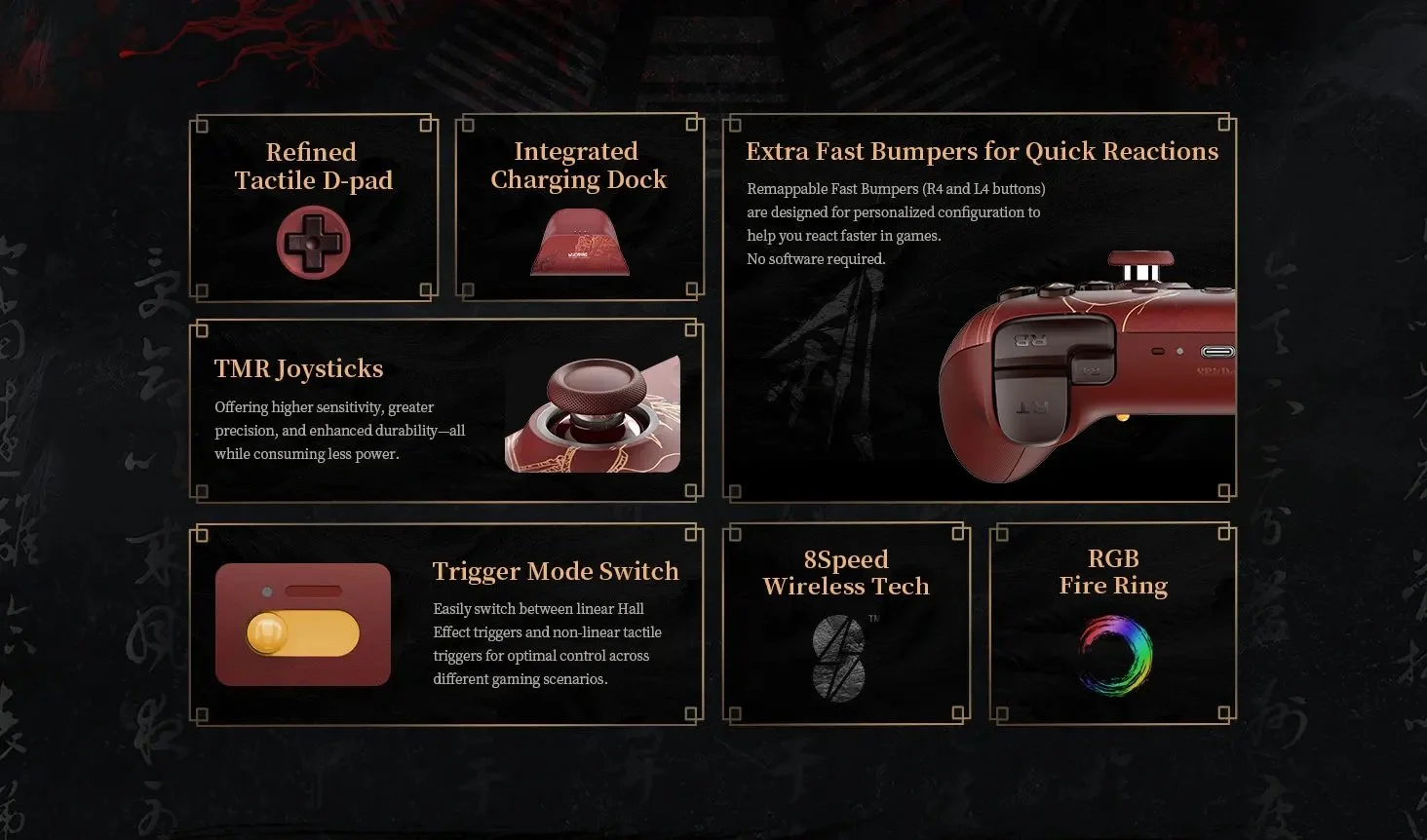 Геймпад 8Bitdo Ultimate 2 Wuchang Windows/Android TMR + Док-станция, фото №11