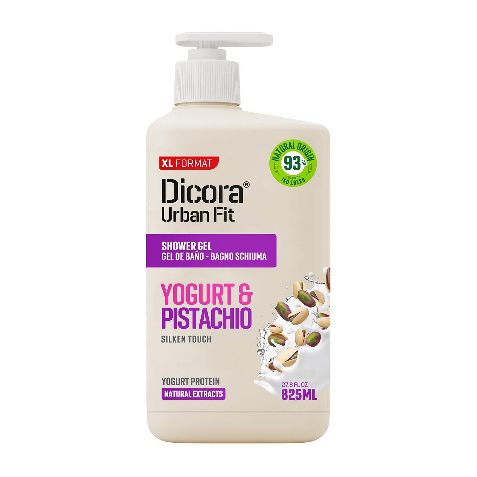 Гель для душа Dicora Urban Fit Proteins Yogurt & Pistachio Кремовый и глубоко увлажняющий 825 мл, фото №1 Гель для душа Dicora Urban Fit Proteins Yogurt & Pistachio Кремовый и глубоко увлажняющий 825 мл, фото №1