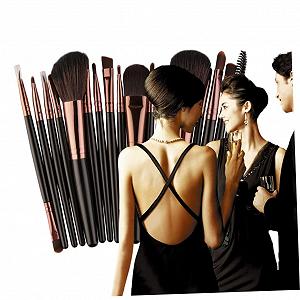 Набір кистей для макіяжу minkissy 18 шт synthetic.ua - Фото 1