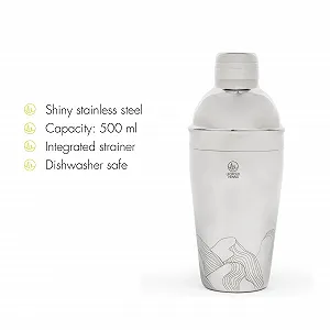 Коктейльний шейкер Leopold Vienna Mountains 500 мл, нержавіюча сталь synthetic.ua - Фото 1