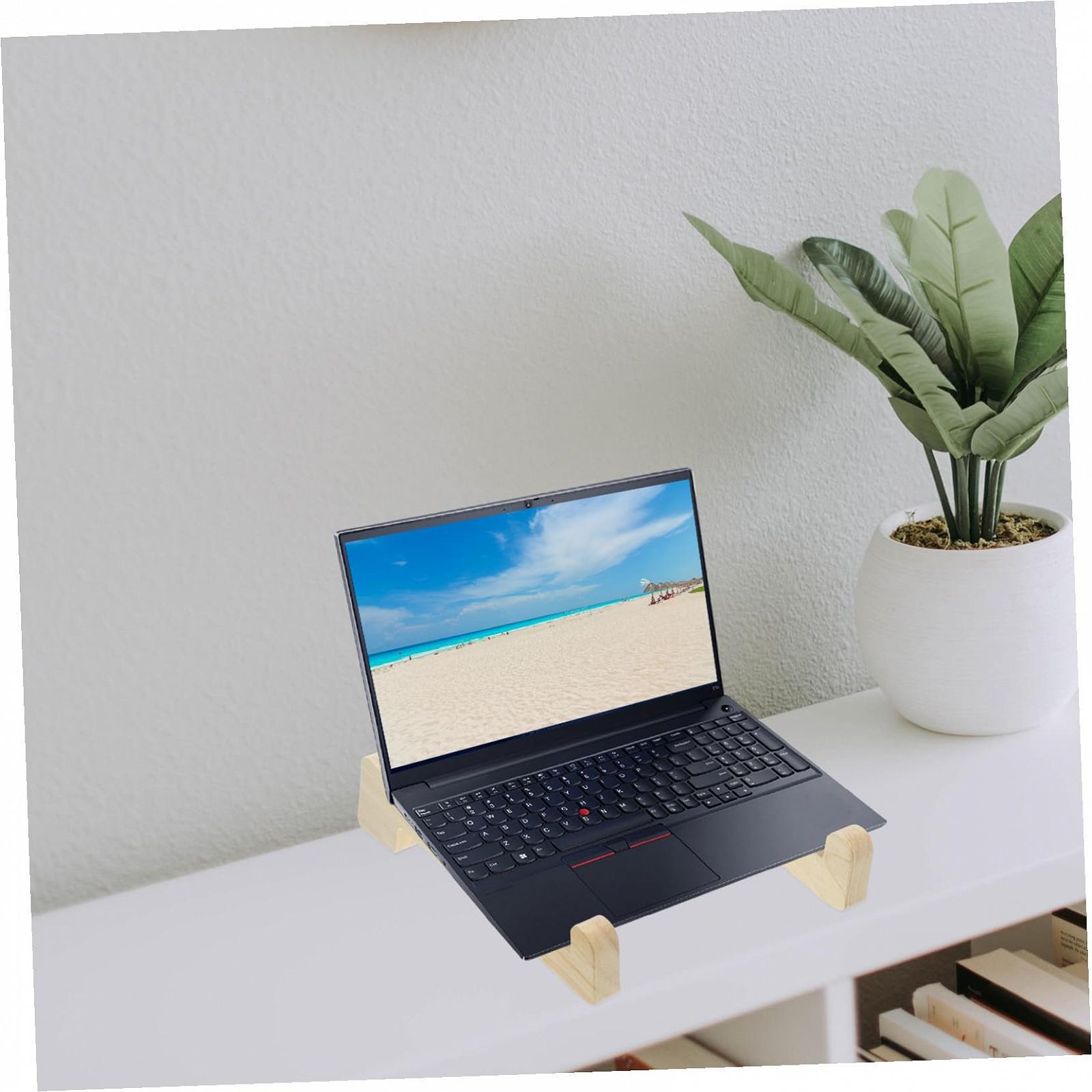 Подставка для ноутбука деревянная портативная, набор 2 шт., фото №4