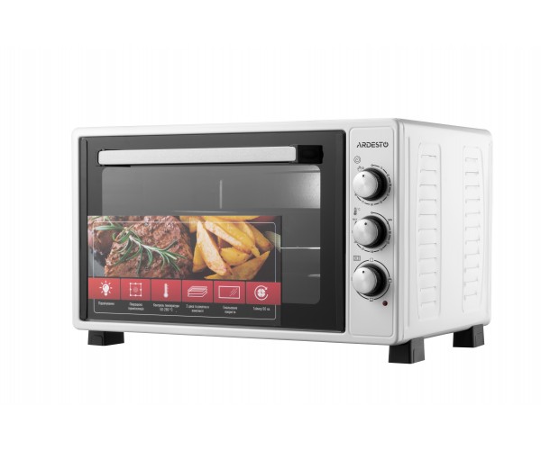 ARDESTO Електропіч 1300Вт 40л прихов ниж тен таймер підсвічув білий, фото №1 ARDESTO Електропіч 1300Вт 40л прихов ниж тен таймер підсвічув білий, фото №1