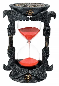 Пісочний годинник Pacific Giftware Готичні ворони та черепи Фентезі фігура Декор - Фото 1